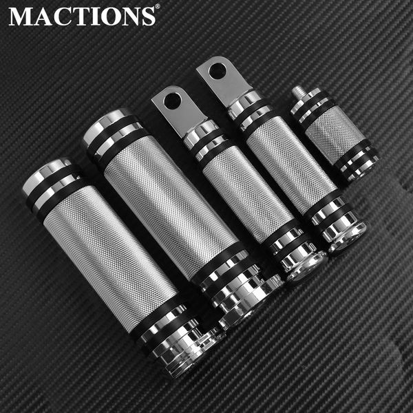 Chrome CNC Hand Bar Grips Footpegs Gear Shifter Pegs pour Harley Sportster XL 883 Touring Dyna Breakout Softail Chopper Custom