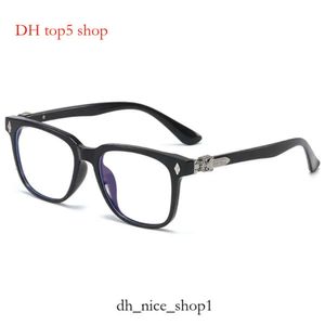 Chrome Designer Cr Cross Glasses Frame Chromes Merk Zonnebril voor Men Women Trendy Round Face TR90 Eye Male Bescherming Hartglas frames 2024 7354