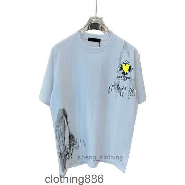 Chrome Designer Homme T-shirt Chemises d'été T-shirt Coeur Femmes Tee Ch Imprime Surdimensionné Respirant Hip Hop 7 UPS1FS7Q