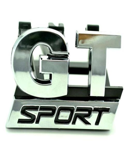 Badge de calandre chromé GT SPORT, emblème adapté à vw Golf MK5 GT 0609, autocollants de voiture de style automobile, 1035136