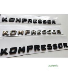 Chrome Mat Black Gloss Black Kompressor Letters Trunk Fender Badge Emblem Emblems Decal Sticker voor Mercedes Benz AMG6575612