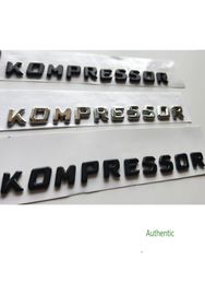 Chrome Mat Black Gloss Black Kompressor Letters Trunk Fender Badge Emblem Emblems Decal Sticker voor Mercedes Benz AMG1805222