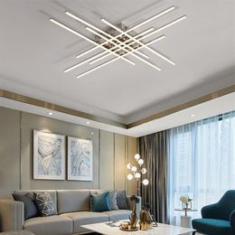 Lustres de plafond LED modernes chromés pour le salon chambre cuisine lustre éclairage AC85-265V placage lustre luminaires MY283F