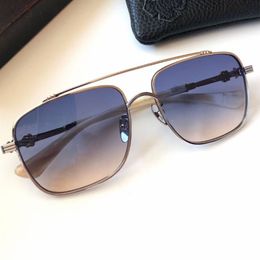 Merk Designer Zonnebril voor Mannen Vrouwen Titanium Square Brillen Grote Frame Bril Anti UV Eyewear Driver Driving Sun Bril Originele doos 4 kleuren