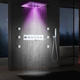 Cabezal de baño de baño pulido cromado Cabeza de lluvia Waterfall atomizante de spa de spa Boquilla de ducha set de boquilla