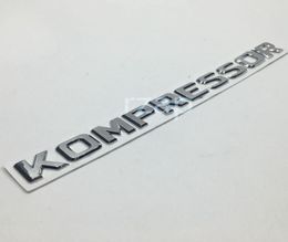 Chrome Silver Kompressor Letter Logo Trunk Emblem Badge Sticker voor Mercedes W203 W204 W212 W221 AMG8582837