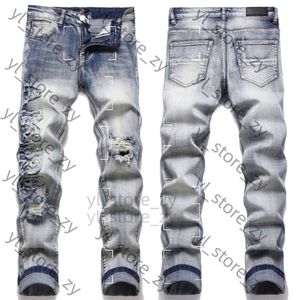 Chromee Jeans Mens Designer Jeans Jeans High Elastics Chrome Diffusion chromée Ripped Slip Fit Motorcycle Heart Biker Denim For Men Fashion Black 3211