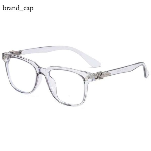 Chromees Hearts Designer Ch Cross Lunettes Cadre Chromes Marque Lunettes De Soleil Pour Hommes Femmes Tendance Visage Rond Tr90 Protection des Yeux Mâle Coeurs Montures De Lunettes Chrome 4014