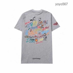 Chromees cuori T-shirt Uomo t Chrome Camicie estive Cuore Tshirt Tee Ch Stampe Oversize traspirante Chromees Hearts Esshoodie 6O8T