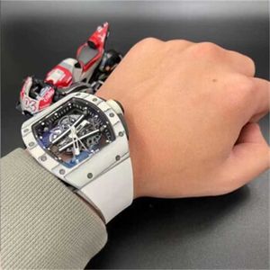 Montre automatique chronographe Richardmill Watches Montre mécanique pour homme RM61-01 White Runway Limited Edition Montre de sport pour homme I