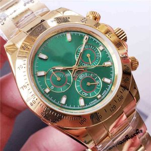 Chronograph Luxury horloges polshorloge Designer Kwaliteit Herenhorloge Automatisch waterdichte goud Roestvrij staal Mechanische beweging Mode
