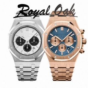 Relojes Cronógrafo Movimiento de cuarzo Relojes para hombres Cristal de zafiro Disponible en múltiples relojes de diseño Reloj Reloj de pulsera de plata para ocioLCDR #