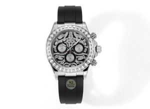 Cronógrafo Roley relojes de moda para hombre montre movimiento de diamantes Diseñador de lujo Reloj Moda Mujer Hombre Ojo del tigre