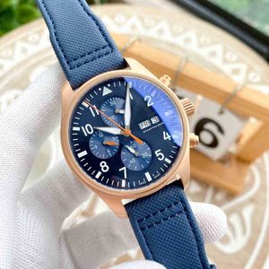 Chronograph SuperClone LW Watch Designer Luxe Automatisch Luminous 6-Pin Watch Men's Pilot Mechanical Leisure Business Complex Large Dial Function Timing GZZ2