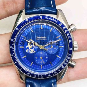 Chronograaf SUPERCLONE Horloge Horloges Pols Luxe Modeontwerper Automatisch Mechanisch Chaoba Six Pin Blue Space Automatisch Cl053 Heren montredelu