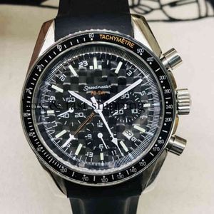 Chronograph SuperClone Watch Watches Pols Luxe modeontwerper Mechanische chaoba zeven pin transparant zwart gezicht volledig automatisch mechan 310