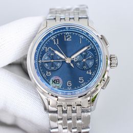 Chronograph Watch 7750 Timing Automatic Movement Watches 42mm Sapphire Women Wristcarres 904L
