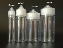 Mollige Gorilla Plastic Fles Pen PET Eenhoorn Fles 30 ml 50 ml 60 ml 100 ml 120 ml Met CRC Tamper Evident Caps E Vloeibaar Vape-sap B9798682