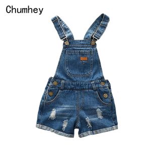 Chumhey 212T enfants salopette été garçons filles Denim Shorts jean Tollder barboteuses enfants combinaison enfant vêtements 240307