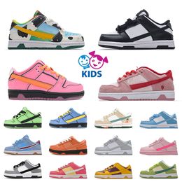 Fashion Baby Kids Children Shoes Shoes Designer Low Panda Pink Girls Pandas Coast UNC Gray Naranja Syracuse Kentucky Green Boys Big Kidrens Trainers Sports Sports Sports