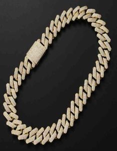 Dikke gouden man link Iced CZ Miami Cuban Rapper sieraden 20 mm ketting ketting183i4345304