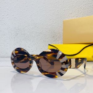 Chunky Ronde Zonnebril Havana Bruin Dames Sunnies Gafas de sol Designer Zonnebrillen Tinten Occhiali da sole UV400 Bescherming Brillen Unisex