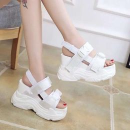 Chunky Sandals Platform 2024 S Femmes High Heels Sexy Sexy Open Toed Claid Chaussures Ladies Beach Summer Sandale talon incréée Shoe Ladie 104 D 86DF 86F
