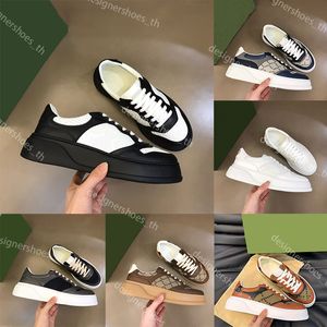 Dikke schoenen Designer schoenen Geborduurde sneakers voor heren Kanten kalfsleren sneakers voor heren Luxe lederen sneakers Dames Vintage mode Gedrukt leer Casual schoenen