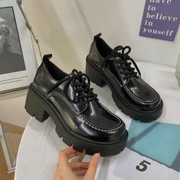 Chunky Sneakers Platform Shoes Women Casual Shoes Height Increase Ladies Thick Heel Leather Shoes Zapatos Mujer 2022