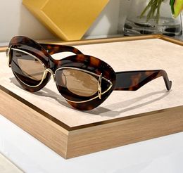 Chunky zonnebril Cat Eye Havana gouden frame heren zomerzonnebrillen Gafas de sol Designer zonnebrillen Shades Occhiali da sole UV400 beschermingsbrillen