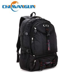 Chuwanglin mode vrijetijds grote capaciteit bergbeschrijving tas reistas pure kleur nylon heren rugzak ZDD5251 210929