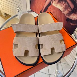 Sandalen Luxe Designer Mannen Vrouwen Tweede Oom Slippers Herfst Mode Platte Sandalen Echt Leer hoogwaardige Casual slippers Maat 35-45