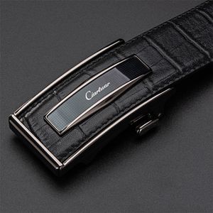 Ciartuar lederen riem automatische gesp gordels voor heren koe echte lederen mannen designer riem hoogwaardige mode band luxe T200327 219s