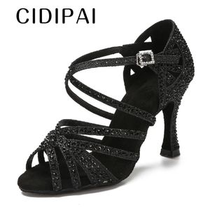 Cidipai Shiny 713 Latin Woman Salsa Performance Ballroom Dance Indoor Party Golden Dames trouwschoenen 240125 532