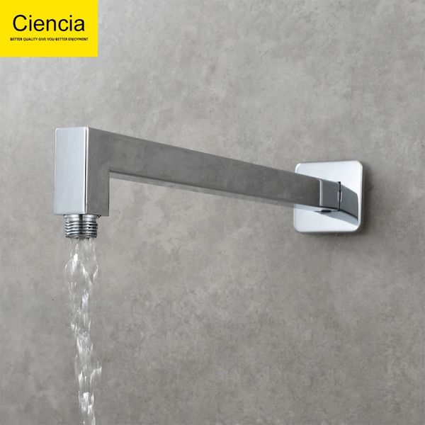 Ciencia Bras de douche carré en acier inoxydable 304 G12 mural pour salle de bain pour pomme de pluie fixe 240314