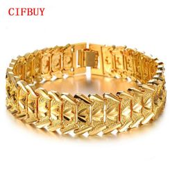 CIFBUY Goud Kleur Armbanden Voor Mannen Vrouwen Sieraden Hele Vintage Mode Grote Bloem Armbanden Armbanden 4016342613