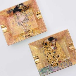 Sigaren Assen Rookaccessoires Bureau Gustav Klimt Kiss Adela Valentijnsdag Dag Gift Wedding Decoratie