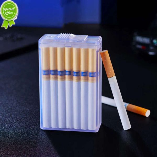 Étui à Cigarettes Transparent étanche en plastique, boîte de rangement de poche, contenir 20 Cigarettes, paquet entier, boîte à fumer