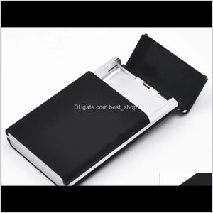 Étuis à cigarettes Accessoires pour fumeurs Articles divers pour la maison Jardin Drop Delivery 2021 Case For 20Pcs 100Mm Long Cigarettes Pack T200111 Iipsn