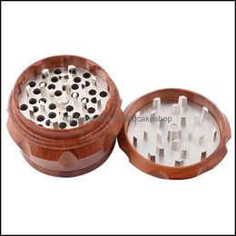 Herb Grinder Mill 6M 40Mm Résine Broyeurs 4 Couches En Plastique Fumer Broyeur Tabac Herb Sharp Concasseur De Pierre Avec Dents Bh4522 Tqq Drop De