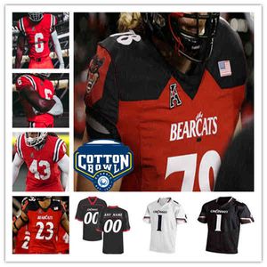 Maillot de football Bearcats de Cincinnati Desmond Ridder Sauce Gardner Evan Prater Jerome Ford Ryan Montgomery Charles McClelland Wright Alec