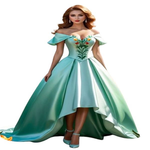 Cinderalle Green Elf Elf Dresses 2024 Stexy Spaghetti Straps Fairy Elevish Renacimiento Vestido de noche Elegante Medieval Formal Fiest Farty Destino