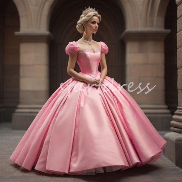 Cinderalle rose Quinceanera robes 2024 épaules dénudées seize robe de fête d'anniversaire Charro robes De xv débutante robe de bal robe de bal douce 16 robe élégante 2024