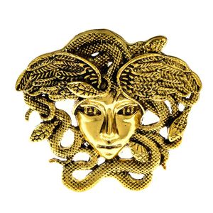 Cindy Xiang Vintage Medusa broche Snake Hair Women Face Pin retro sieraden 2 kleuren Beschikbare mode -accessoires Nieuw 2021