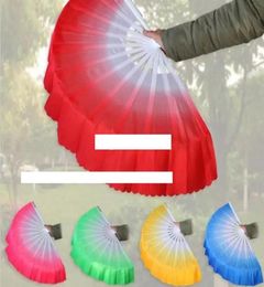 Cinese Dance Belly Dance Fan Kung Fu Tai Chi oefenen Chinese Indiase uitvoering Big Silk Veil Fan Wedding Party Gift2036186