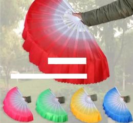 Cinese Dance Belly Dance Fan Kung Fu Tai Chi oefenen Chinese Indiase uitvoering Big Silk Veil Fan Wedding Party Gift5224620