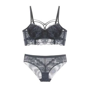 Cinot Intimates Lingerie Set Sexy Bra Plus Size Dames Kant Balette Push-up Open en slipje Ondergoed Set voor Sexy Klein Meisje Y200708