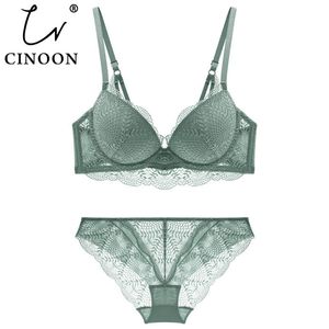 Cinoon Women's Underwear Set Lace Sexy Push-Up Bra en Panty Sets comfortabel Brassiere verstelbaar verzamelde lingerie 220513