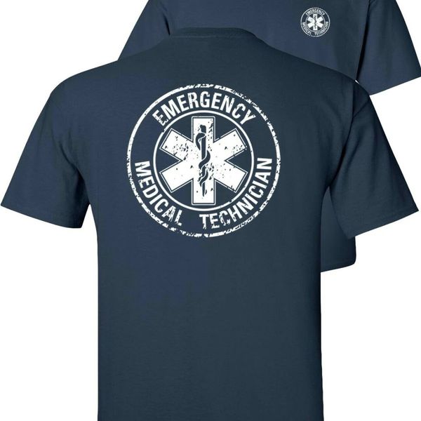 Cercle technicien paramédical en détresse T-Shirt EMS EMT professionnel été coton à manches courtes col rond unisexe T-Shirt S-3XL 240220