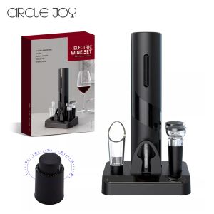 Circle Joy Vacuum Stopper / Electric Wine Opener Set Optionele wijnfles kurkentrekker opener met foliesnijder, wijnbeurt gieter